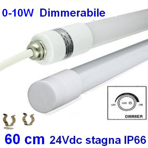 Plafoniera Tubo Led 60 cm 20W Dimmerabile 28Vdc IP67 Plafoniera Tubo Led 60 cm 20W Dimmerabile 28Vdc IP67